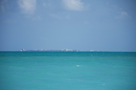 Blick vom Strand auf Isla Mujeres